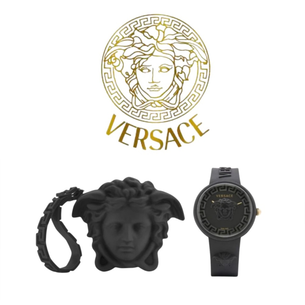 NWT Versace Medusa Head Black Watch